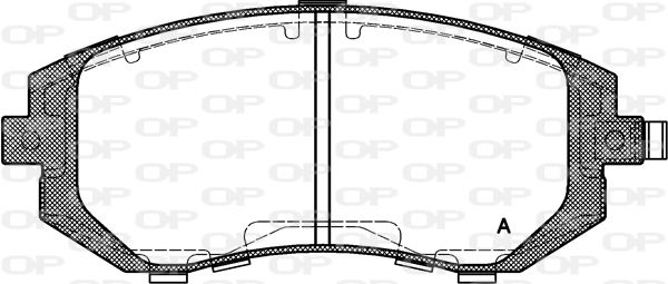 OPEN PARTS Комплект тормозных колодок, дисковый тормоз BPA0951.11